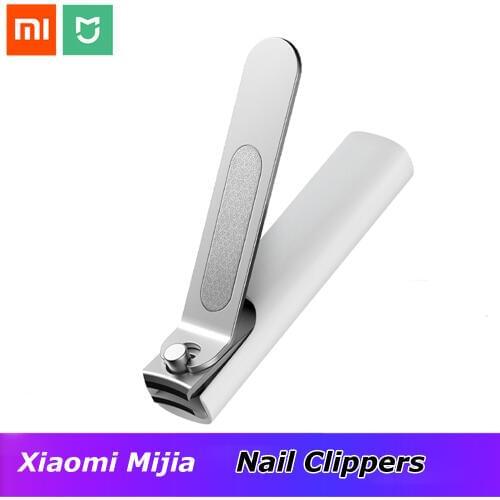 Xiaomi Mijia Stainless Steel Nail Clippers With Anti-splash cover Trimmer Pedicure Care Nail Clippers Professional File