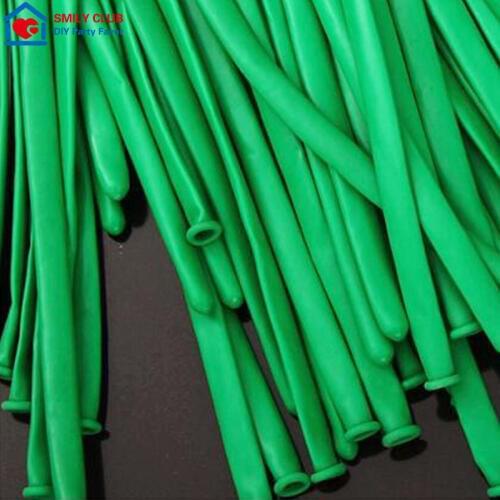 100 piece / lot Green Colorful Latex Long Balloons Wedding Birthday Party Decoration Balloons Kids Toys