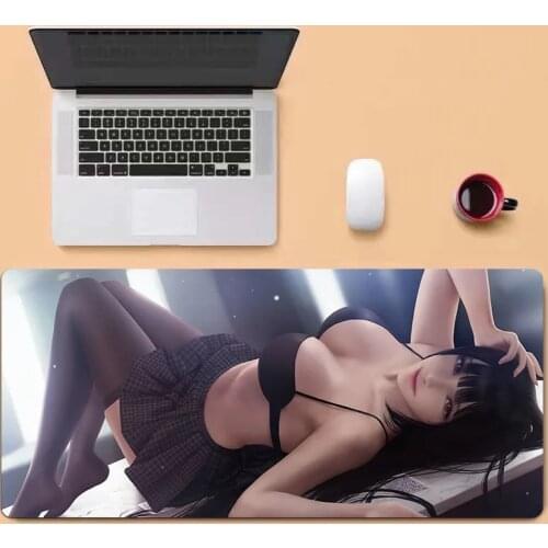 Hot Sell Extra Large Mouse Pad Anime Sexy Gaming Mousepad Anti-slip Natural Rubber 80x30cm pad with Locking Edge Gaming Mousepad