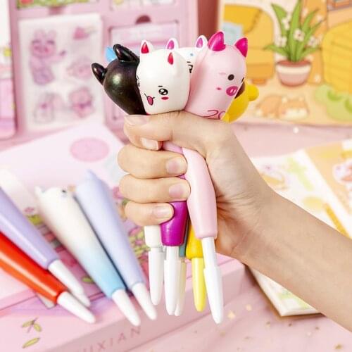 Soft And Cute Super Cute Kawaii Vent Pen Decompression Pen Pinch Pen Gel Pen Creative Decompression Pen Student Stationery