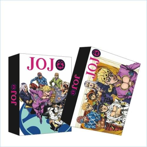 54 Pcs/pack Cartoon Anime JoJos Bizarre Adventure Cosplay Board Game Playing Cards Hardcover Poker Cards Figure Toys Gift