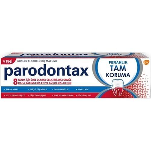 Parodontax Full Protection Refreshment 75 ml Fluoride Toothpaste Spacious Breathable Whitening Strong Gum Record Uzaklaştırma
