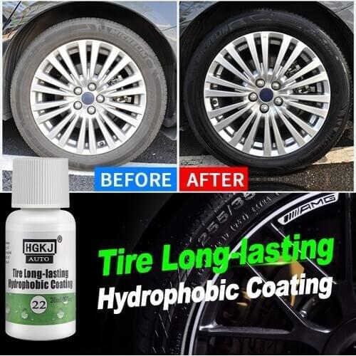 HGKJ Tire Coating Auto Car Wash Cleaning Tools Car Accessories Tire Long-lasting Care Hydrophobic Coating