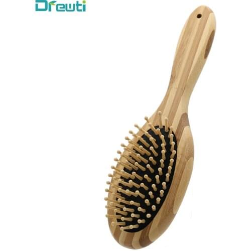 DREWTI 2-color Bamboo Hairbrush 1PC Massage Head Air-cushion Haircomb,Promote Blood Circulation,Improve Hair Loss High-quality