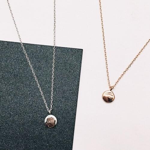 S925 3Pcs/Lot Literary and simple millet chain female tide light luxury Fashion Necklaces