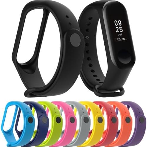 Silicone Wrist Strap For Xiaomi Mi Band 4 Wristband 12 Colors Replacement Bracelet For Miband 4 Wearable Smart Accessories