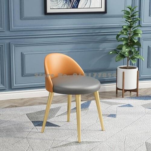 Nordic light luxury dressing stool makeup stool stool bench dressing table chair backrest bedroom home net red ins wind
