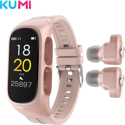 KUMI N8 Smart Bracelet Bluetooth Headset Two-in-One Phone Watch Heart Rate Sleep Monitoring Sports Bracelet