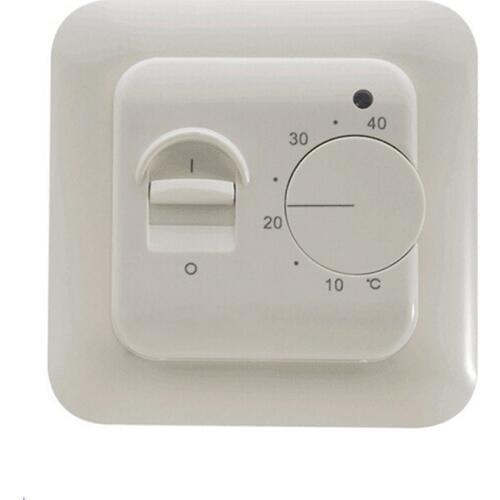 16A 220VAC Mechanical Room Thermostat Electric Floor Heating Thermostat Infrared Heater with External NTC Floor Sensor Probe