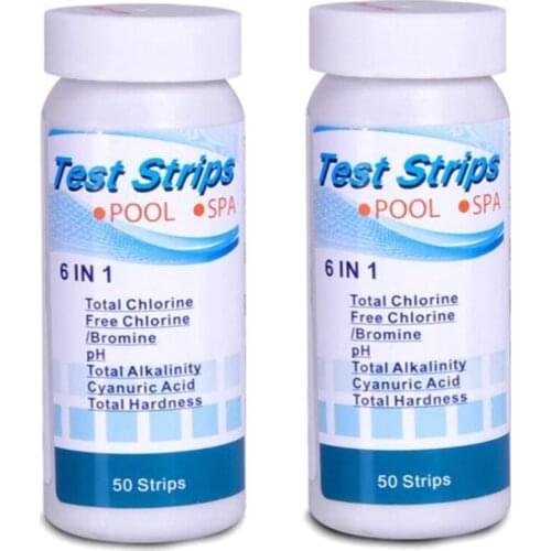 Pool Test Strips,6 in 1 Test Strips,Whirlpool PH Test Strips,Pool Water Water Tester for Drinking Water,Water Test Paper