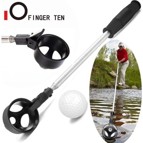Golf Pick Up Ball Telescopic Retriever Picking Up Shaft Scoop Accessorie Equipment 8 Section 1 Pc Tube Shag Bag Alloy Black
