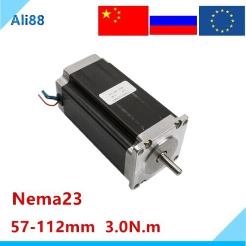 Stappenmotor Nema 23 425Oz-in Stepper Motor 112mm Body 57 motor 3N.m моторчик DIY CNC Milling