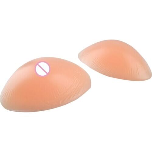 260g/pair Silicone Breast Form Bra Inserts Crossdresser Transgender Push Up Bra Insert Shemale Drag Queen Fake Boobs Soft Boobs