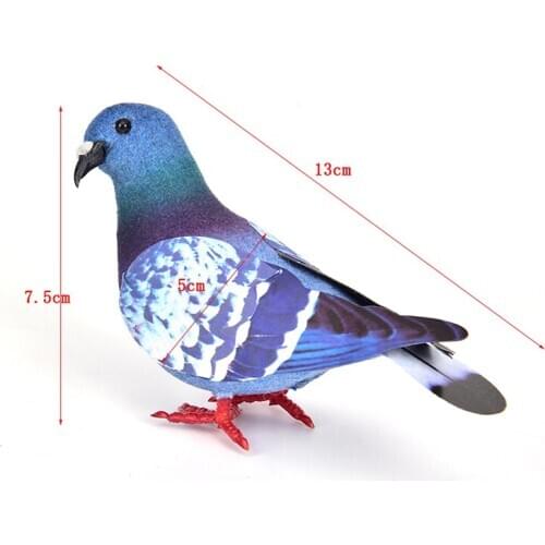 1Pc Simulation Foam Pigeon Model Fake Artificial Imitation Bird Animal Home Garden Ornament Miniature Decoration NEW
