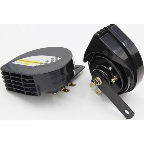 2 Pieces Car Boat Motorcycle Loud 12V 110DB Dual Tone Basin Air Horns Siren