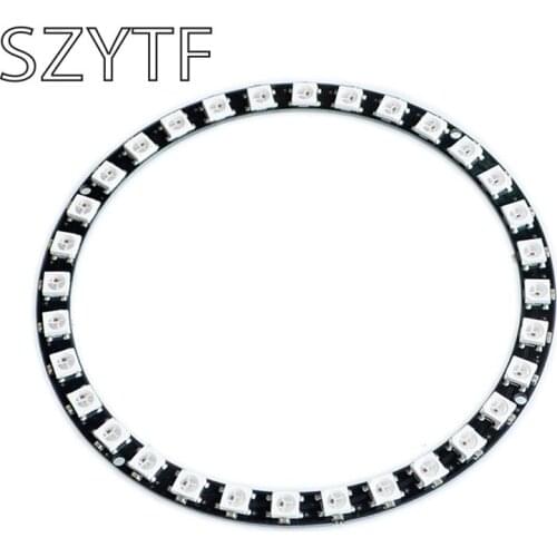 32 bit WS2812B 5050 RGB LED lights circular drive built full color development board