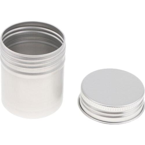 50g/1.8 oz. Aluminum Powder, Tea, Wax, Cream Container Bottle with Screw Thread Lid - Pack of 5