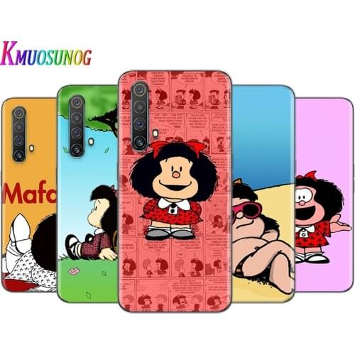 Animated cute Mafalda For OPPO A73 2020 Find X2 Lite K5 K3K1 R17 RX17 R15 R9S F17 F15 F11 F9 F7 Transparent Phone Case
