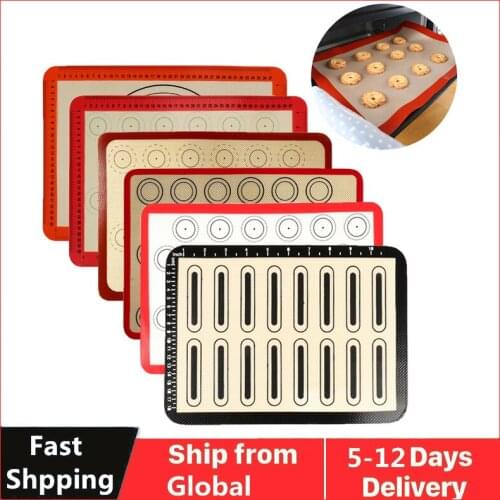 Non-Stick Silicone Baking Mat Baking Pad Oven Sheet Liner Bakery Tool For Cookie Bread Macaroon Kitchen Bakeware Tool