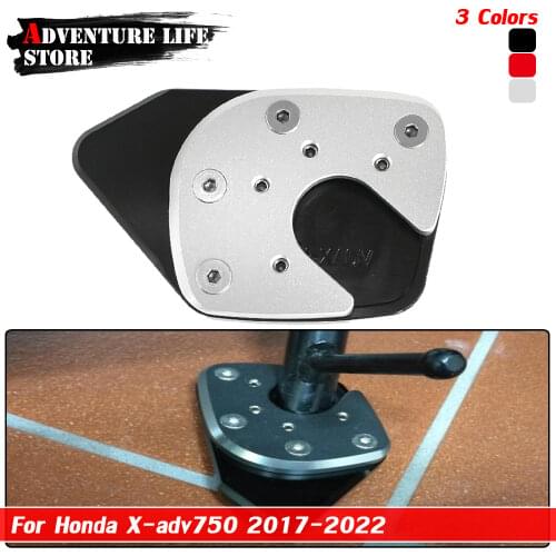 Motorcycle Side Stand Kickstand Sidestand Stand Enlarger Support Extension Enlarger Pad Side Stand For Honda X ADV 750 XADV750