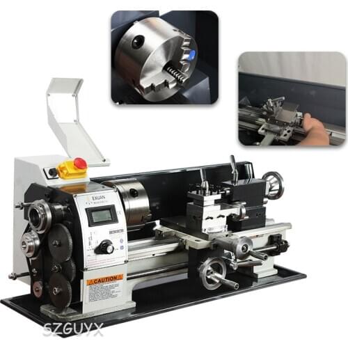 EX210V/EX210VX800 Household Brushless Motor Bead Machine Woodworking Miniature Metal Processing CNC Desktop Teaching lathe tools