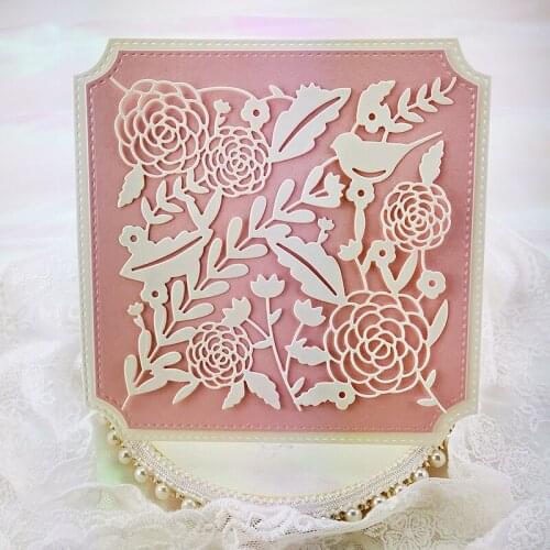 Panalisacraft Flower Background Metal Cutting Dies Craft Dies Scrapbooking Card Making Album Embossing Stencil DieCut Decoration