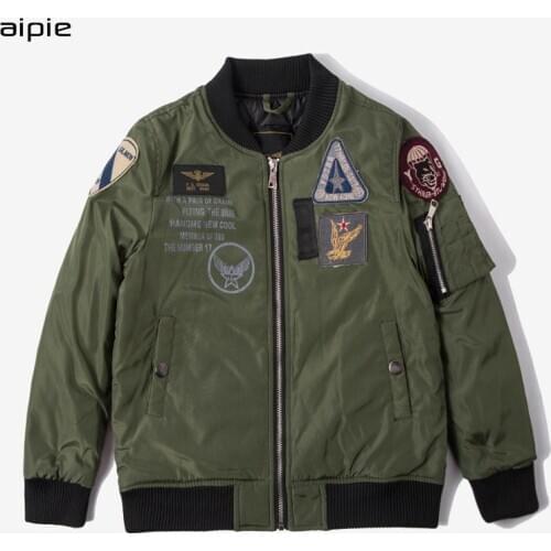 Children Boys Jackets New Fashion Pilot Baseball Children Jacket Clothing Thick Style Boys Coats For 3-14 years kids