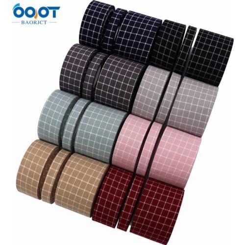 Double-Sided Geometric Lattice Cloth Ribbons 5 Yards M-21510-536 DIY Crafts Hairclip Apparel Accessories and Sewing Decorations