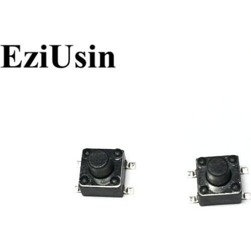 EziUsin 4.5*4.5*5 4P PCB Keyboard Touch Button Micro Switch Square SMD Mini Momentary For Arduino Maker Sound