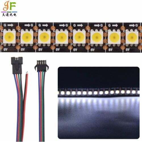5X 1M DC5V SK9822 Warm White/Cool White Addressable 5050 flexible led pixel strip IP30 144LED/M with 144pixels DATA and CLOCK