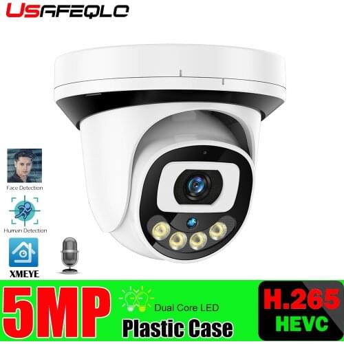 5MP 3MP 2K FHD Camera Motion Detection Security IP Camera Dual Array Leds IR/Color Night Vision Support Onvif NVR Audio Record
