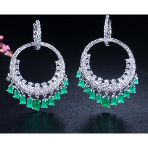 QTT Classic Vintage Womens Crystal Beads Long Tassel Earrings 2021 Fashion Jewelry Bohemia Wedding Earrings Hangers