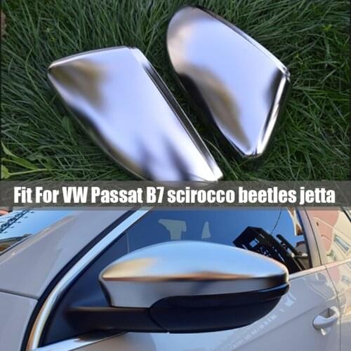 Replacement Side Rearview Mirror Cover caps For VW PASSAT B7 CC ARETON Jetta Scirocco Beetle EOS Car Side Wing Mirror Cap