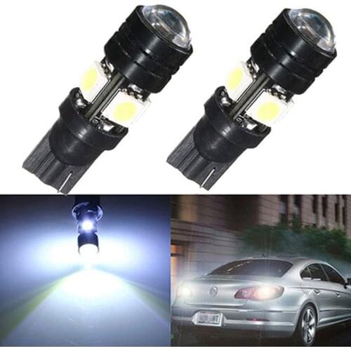 2PCS 168 192 T10 W5W 4SMD 5050 Car LED Light for Auto Bulbs Trunk Lamp License Plate Lights Roof Dome Reading Light