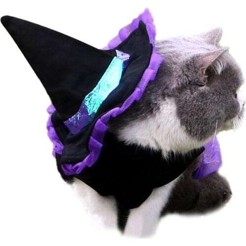 Legendog Pet Witch Clothes With Hat Festival Dog Costume Cat Outfit Puppy Party Apparel Halloween Kitten Clothes Pet Accessories