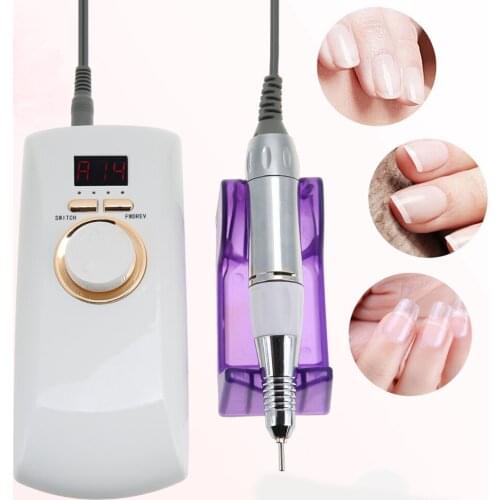 30000 RPM Portable Rechargeable Electric Nail File Drill Machine Manicure Machine Pedicure Drill Set Nail Drill Polish Tools Kit