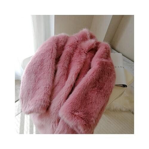 2020 New Style High-end Fashion Women Faux Fur Coat S87