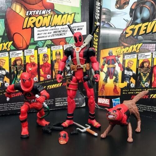 MU Universe 3.75" Deadpool and Kidpool and Dogpool Action Figure Toy Doll