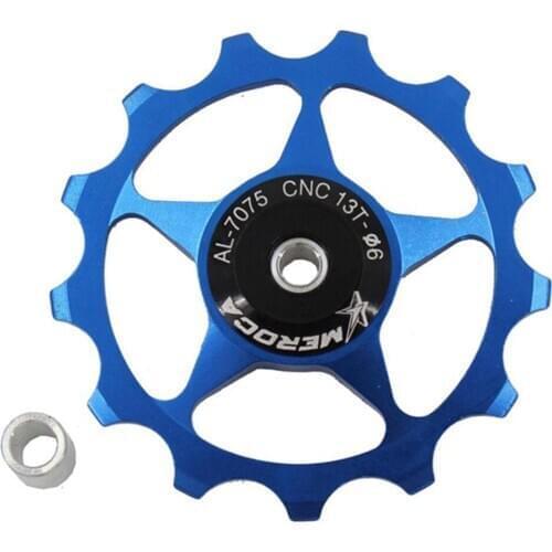 11T/13T Aluminum Alloy MTB Mountain Bike Bicycle Rear Derailleur Pulley Jockey Wheel Road Bike Guide Roller for 7/8/9/10 Speed