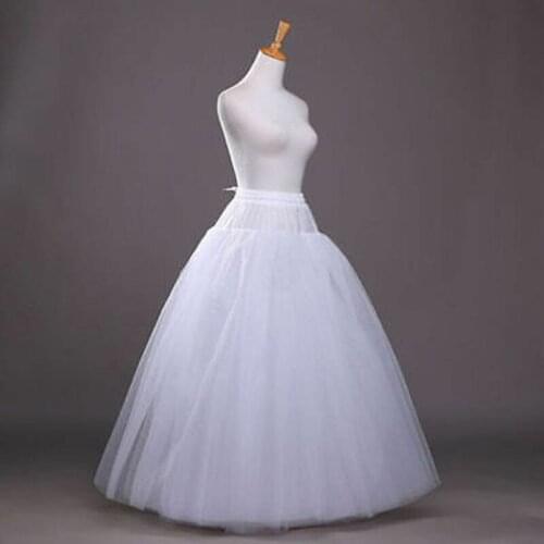 New Style Fresh Looking White No-Hoop Petticoat/Underskirt/Slip Crinoline Prom/Wedding Dress Accessories