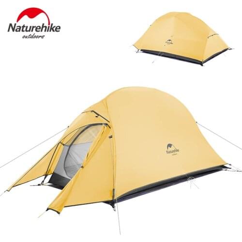 Naturehike 20D Ultralight Professional 2 Person Tent Cloud Up 2 Self Standing Nylon with Free Mat for Outdoor Camping Hiking