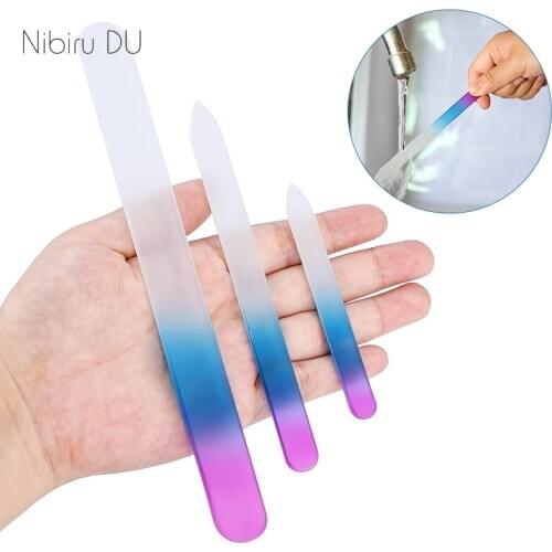 3 Pcs/lot Professional Nano Glass Nail File Sanding Buffer Block Nailfile Gel Nail Files Grinding Polishing Manicure Tools