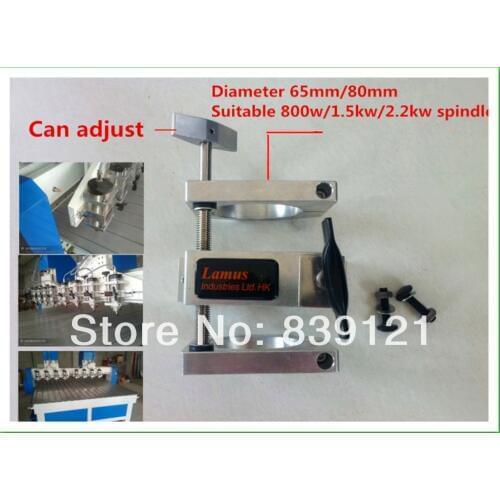 Movable cast aluminium bracket 80mm for CNC engraving milling machine spindle