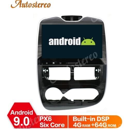 PX6 PX5 DSP Android 9 Car No DVD Player GPS Navigation For Renault Clio 2013-2018 Radio Recorder Multimedia Head Unit IPS Screen