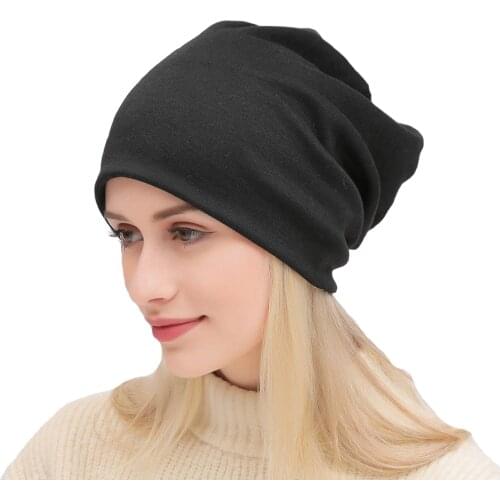 Rimiut Fashion Classic Autumn Winter Beanies For Women Solid Adult Windproof women hat Unisex Ski Winter Cap Hats