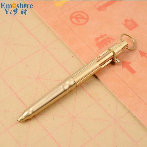 Original Design Metal Branded Ballpoint Pen Unisex Brass Ball Pens with Custom logo for Exclusive Shop Stationery Items P516