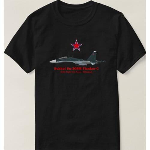 Soviet Russian Sukhoi Su-30SM Flanker-C Multi-role Fighter T-Shirt. Summer Cotton Short Sleeve O-Neck Mens T Shirt New S-3XL