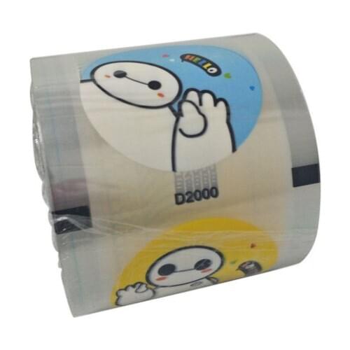 Milk sealing film tea cup seal Smiling face printing healthy material 2800 Cups Top Quality