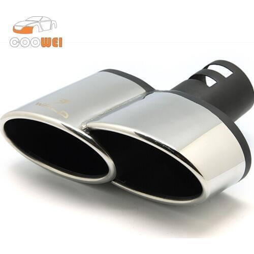 Inlet 65MM High Quality Stainless Steel Chrome Exhaust Tips Muffler Ends