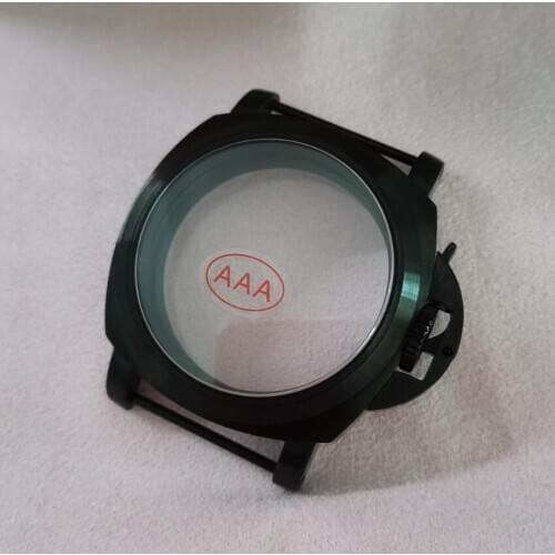 Refit Watch parts 44mm 316L Stainless steel watch case polishing or Brushed fit ETA6497 6498 ST3600 3621 Manual movement